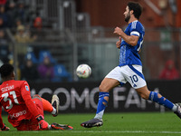 Patrick Cutrone of Calcio Como participates in the Italian Serie A football match between Calcio Como and Parma Calcio 1913 in Como, Italy,...