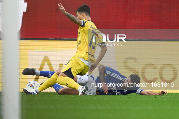 Patrick Cutrone of Calcio Como participates in the Italian Serie A football match between Calcio Como and Parma Calcio 1913 in Como, Italy,...