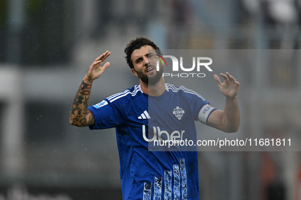 Patrick Cutrone of Calcio Como participates in the Italian Serie A football match between Calcio Como and Parma Calcio 1913 in Como, Italy,...