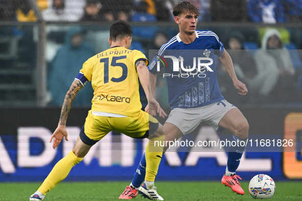 Nico Paz of Calcio Como participates in the Italian Serie A football match between Calcio Como and Parma Calcio 1913 in Como, Italy, on Octo...