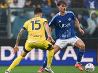 Nico Paz of Calcio Como participates in the Italian Serie A football match between Calcio Como and Parma Calcio 1913 in Como, Italy, on Octo...