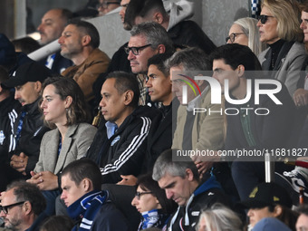 Raphael Varane of Calcio Como participates in the Italian Serie A football match between Calcio Como and Parma Calcio 1913 in Como, Italy, o...