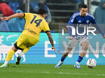 Lucas Da Cunha of Calcio Como participates in the Italian Serie A football match between Calcio Como and Parma Calcio 1913 at the Giuseppe S...