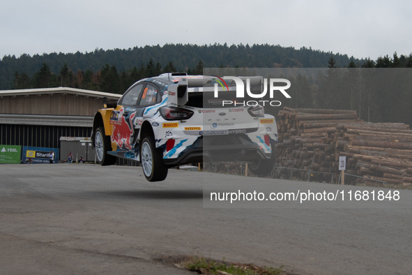 Gregoire Munster (Lux) and Louis Louka (Bel) drive a FORD Puma Rally HYBRID for the M-SPORT FORD WORLD RALLY TEAM during the WRC Central Eur...