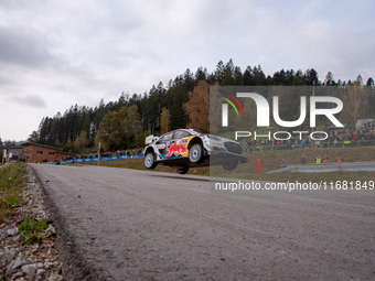 Gregoire Munster (Lux) and Louis Louka (Bel) drive a FORD Puma Rally HYBRID for the M-SPORT FORD WORLD RALLY TEAM during the WRC Central Eur...