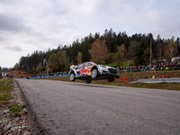 Gregoire Munster (Lux) and Louis Louka (Bel) drive a FORD Puma Rally HYBRID for the M-SPORT FORD WORLD RALLY TEAM during the WRC Central Eur...