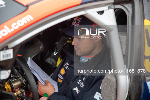 Andreas Mikkelsen (Nor) participates in the WRC Central European Rally from October 17 to 20, 2024. 