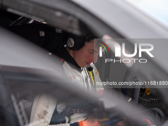 Elfyn Evans participates in the WRC Central European Rally from October 17 to 20, 2024. (