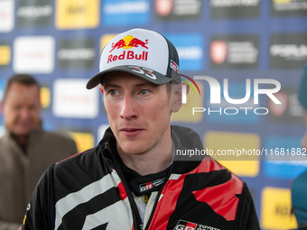 Elfyn Evans participates in the WRC Central European Rally from October 17 to 20, 2024. (