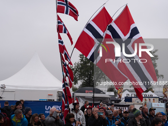 Rally fans attend the WRC Central European Rally from October 17 to 20, 2024. (