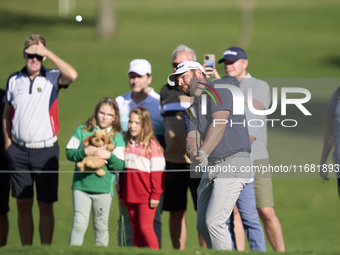 Jordan Smith of England approaches his ball on the 15th green on the third day of the Estrella Damm N.A. Andalucia Masters 2024 at Real Club...