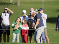 Jordan Smith of England approaches his ball on the 15th green on the third day of the Estrella Damm N.A. Andalucia Masters 2024 at Real Club...