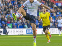 Aaron Collins #19 of Bolton Wanderers F.C. is in action during the Sky Bet League 1 match between Bolton Wanderers and Burton Albion at the...