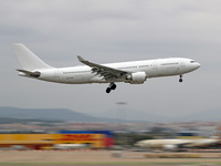 An Airbus A330-202 from LEVEL lands at Barcelona airport in Barcelona, Spain, on October 15, 2024. (