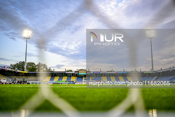 An overview of the stadium during the match between RKC and Twente at the Mandemakers Stadium in Waalwijk, Netherlands, on October 19, 2024....