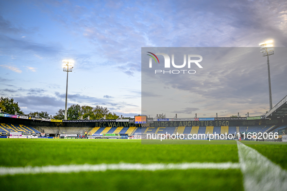 An overview of the stadium during the match between RKC and Twente at the Mandemakers Stadium in Waalwijk, Netherlands, on October 19, 2024....