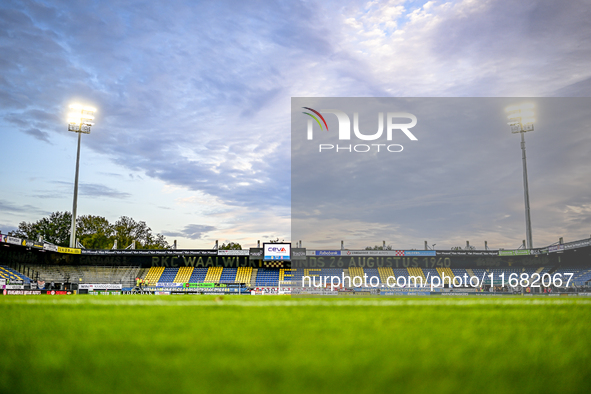 An overview of the stadium during the match between RKC and Twente at the Mandemakers Stadium in Waalwijk, Netherlands, on October 19, 2024....