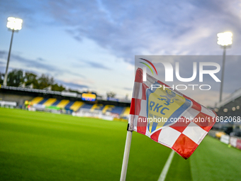 An overview of the stadium during the match between RKC and Twente at the Mandemakers Stadium in Waalwijk, Netherlands, on October 19, 2024....