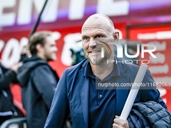 FC Twente trainer Joseph Oosting is present during the match between RKC and Twente at the Mandemakers Stadium in Waalwijk, Netherlands, on...