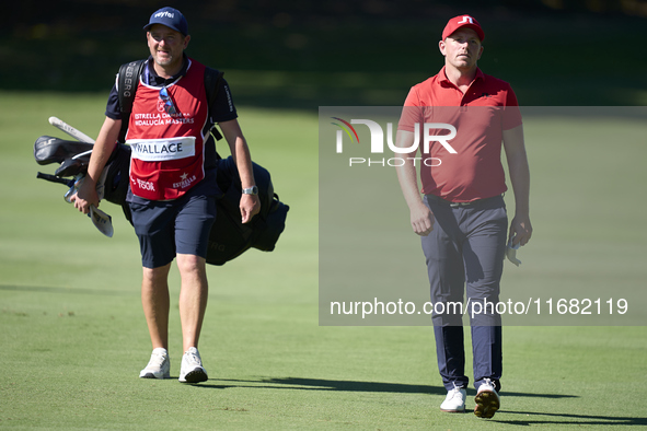 Matt Wallace of England walks on the 15th green on the third day of the Estrella Damm N.A. Andalucia Masters 2024 at Real Club de Golf Sotog...