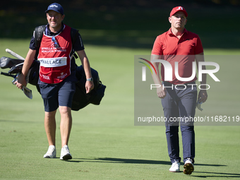 Matt Wallace of England walks on the 15th green on the third day of the Estrella Damm N.A. Andalucia Masters 2024 at Real Club de Golf Sotog...