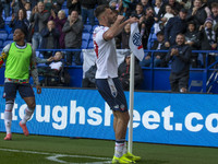 Aaron Collins #19 of Bolton Wanderers F.C. celebrates his goal during the Sky Bet League 1 match between Bolton Wanderers and Burton Albion...