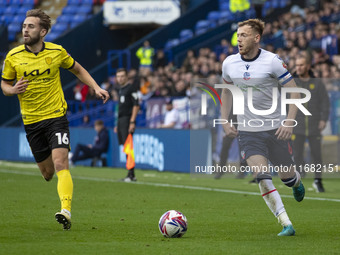 George Johnston #6 of Bolton Wanderers F.C. is in possession of the ball during the Sky Bet League 1 match between Bolton Wanderers and Burt...