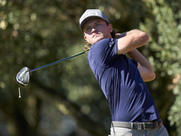 Freddy Schott of Germany tees off on the 15th hole on the third day of the Estrella Damm N.A. Andalucia Masters 2024 at Real Club de Golf So...