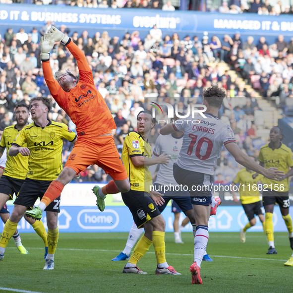 During the Sky Bet League 1 match between Bolton Wanderers and Burton Albion at the Toughsheet Stadium in Bolton, England, on October 19, 20...