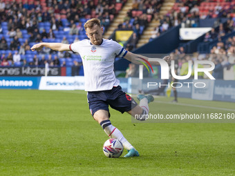 George Johnston #6 of Bolton Wanderers F.C. is in action during the Sky Bet League 1 match between Bolton Wanderers and Burton Albion at the...