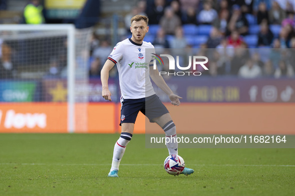 George Johnston #6 of Bolton Wanderers F.C. participates in the Sky Bet League 1 match between Bolton Wanderers and Burton Albion at the Tou...