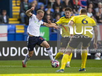 Kyle Dempsey #22 of Bolton Wanderers F.C. is in action during the Sky Bet League 1 match between Bolton Wanderers and Burton Albion at the T...