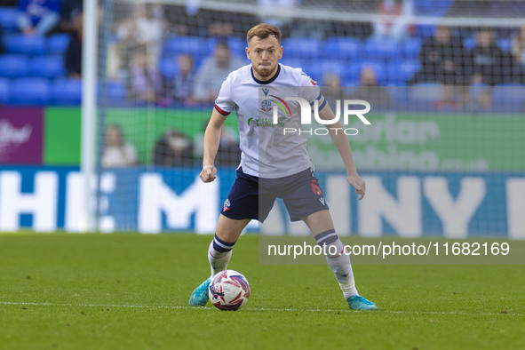 George Johnston #6 of Bolton Wanderers F.C. is in action during the Sky Bet League 1 match between Bolton Wanderers and Burton Albion at the...