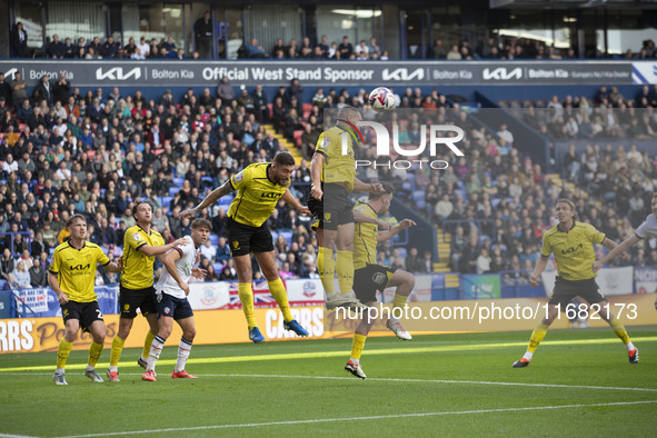 During the Sky Bet League 1 match between Bolton Wanderers and Burton Albion at the Toughsheet Stadium in Bolton, England, on October 19, 20...