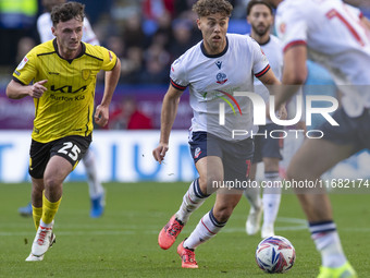 Dion Charles #10 of Bolton Wanderers F.C. is in action during the Sky Bet League 1 match between Bolton Wanderers and Burton Albion at the T...