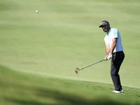 Francesco Laporta of Italy approaches his ball on the 14th green on the third day of the Estrella Damm N.A. Andalucia Masters 2024 at Real C...