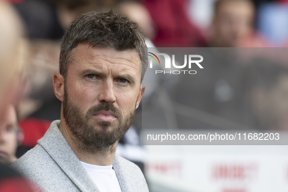 Middlesbrough Manager Michael Carrick is present during the Sky Bet Championship match between Middlesbrough and Bristol City at the Riversi...