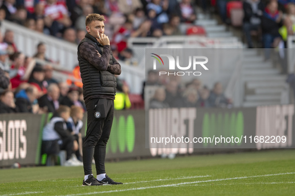 Bristol City Interim Manager Chris Hogg is present during the Sky Bet Championship match between Middlesbrough and Bristol City at the River...