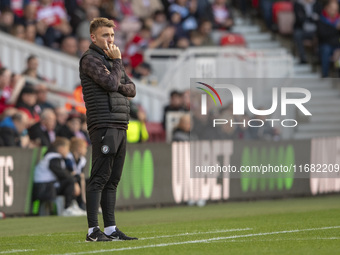 Bristol City Interim Manager Chris Hogg is present during the Sky Bet Championship match between Middlesbrough and Bristol City at the River...