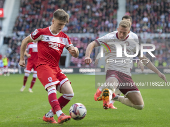 Ben Doak participates in the Sky Bet Championship match between Middlesbrough and Bristol City at the Riverside Stadium in Middlesbrough, En...