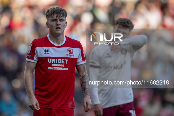 Ben Doak participates in the Sky Bet Championship match between Middlesbrough and Bristol City at the Riverside Stadium in Middlesbrough, En...