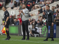 Middlesbrough Manager Michael Carrick is present during the Sky Bet Championship match between Middlesbrough and Bristol City at the Riversi...