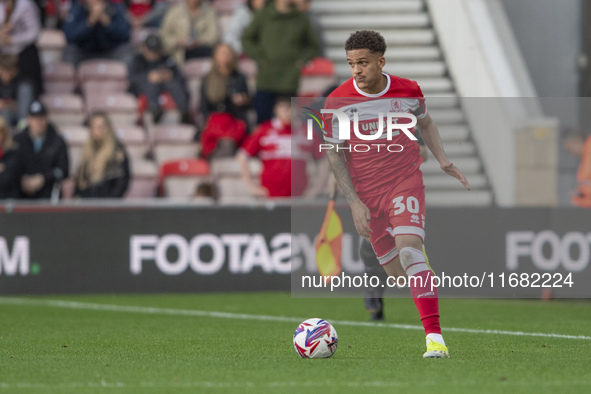 Neto Borges of Middlesbrough plays during the Sky Bet Championship match between Middlesbrough and Bristol City at the Riverside Stadium in...