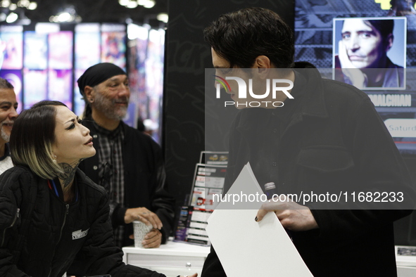 David Dastmalchian, an American actor, writer, and producer, participates in Comic Con in Manhattan, New York, on October 19, at the Javits...