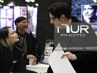 David Dastmalchian, an American actor, writer, and producer, participates in Comic Con in Manhattan, New York, on October 19, at the Javits...