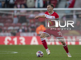 George Edmundson of Middlesbrough participates in the Sky Bet Championship match between Middlesbrough and Bristol City at the Riverside Sta...