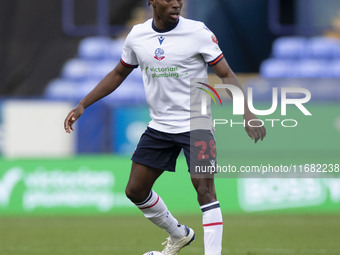 Jay Matete #28 of Bolton Wanderers F.C. participates in the Sky Bet League 1 match between Bolton Wanderers and Burton Albion at the Toughsh...