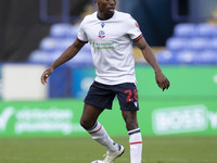 Jay Matete #28 of Bolton Wanderers F.C. participates in the Sky Bet League 1 match between Bolton Wanderers and Burton Albion at the Toughsh...