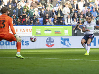 Randell Williams #27 of Bolton Wanderers F.C. scores a goal during the Sky Bet League 1 match between Bolton Wanderers and Burton Albion at...