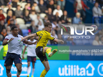 During the Sky Bet League 1 match between Bolton Wanderers and Burton Albion at the Toughsheet Stadium in Bolton, England, on October 19, 20...